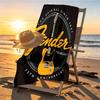 Fender Print Beach Towel Design, Soft, Lightweight. for Home Bathroom, Spa, Pool, Yoga, Surfing, Camping, Gift for Family, Friend