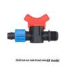 Agricultural Water-Saving Straight Valve: Lock Nut Male Thread, 16/20AK Drip Connector for Greenhouse and PE Pipes.