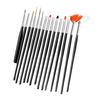 15 Pieces Nail Dotting Pen Painting Art Drawing Pencil Manicure Tool Liner Brush for Beautiful and