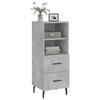 VidaXL Buffet Concrete Grey 34.5x34x90 Cm Engineered Wood 828688
