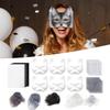 Katzen Gesichtsmasken Für Bastelarbeiten Tierkostüm Mit Augennetzen Kunsthandwerk Für Jungen Mädchen Erwachsene Familien Theater Freunde Weihnachten