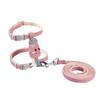 Pet Leash Adjustable Anti-escape I-shaped Outdoors Puppy Kitty Pet Harness with Pulling Rope Household