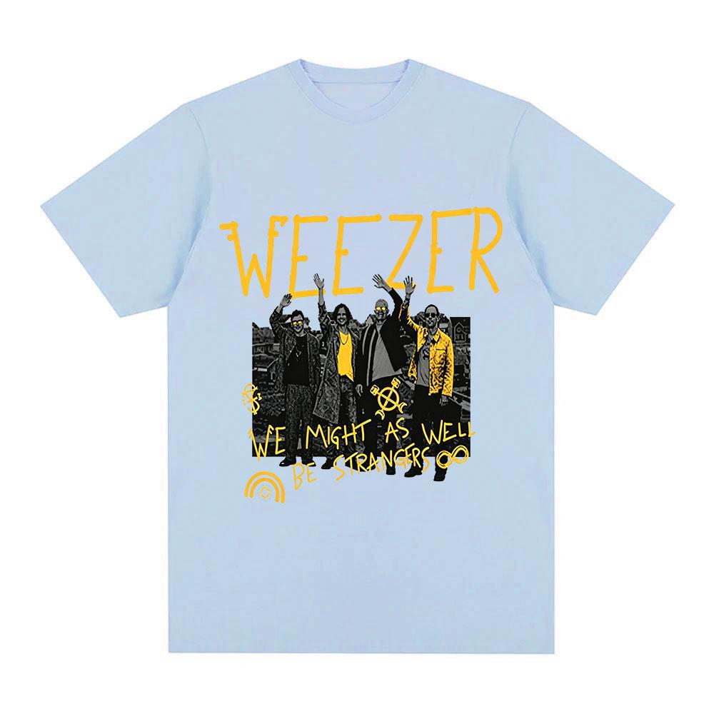 Weezer 2026 Bandtour T-Shirt Baumwolle Neue Alben Vorabveröffentlichung Grafikdruck T-Shirts Mode Damen Herren Lässig Rundhals Oberteile Sommer