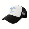 Argentina Heart Flag Sun Trucker Hat Lightweight Mesh Baseball Cap Adjustable Unisex Casual