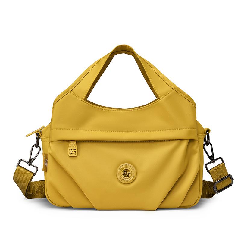 Solid Color Minimalist Tote Bag with Multiple Compartments and Adjustable Shoulder Strap for Daily Use жёлтый 1790₽