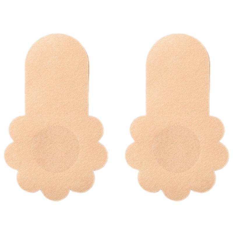 5 Pairs Super Thin Breathable Nipple Pasties With Elastic Lift For Support Hypoallergenics Women's Breast Petals Covers