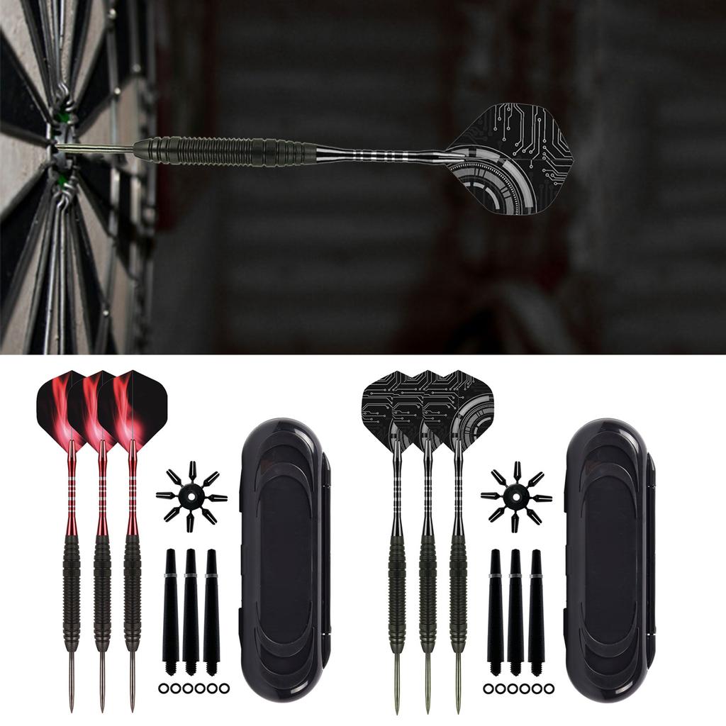1 Set 22g Steel Darts Needle Set Professional Metal Tipped Darts Set for Indoor Needle Throwing Dartboard Game