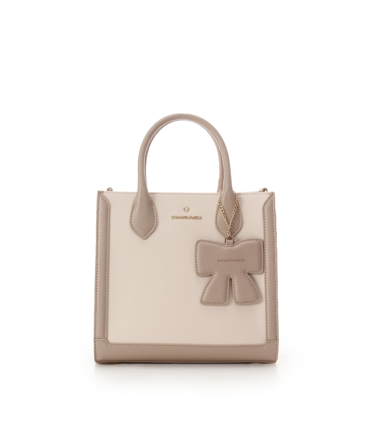 

SAMANTHA VEGA square bag with ribbon charm