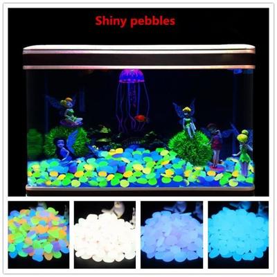 Decorative Pebbles - Fluorescent Stone - 100PCS - Non-toxic Resin - Purple Color