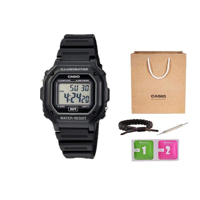 Casio Herren JUGEND Schwarze Uhr F108WH-1ACF F108WH-1ACF