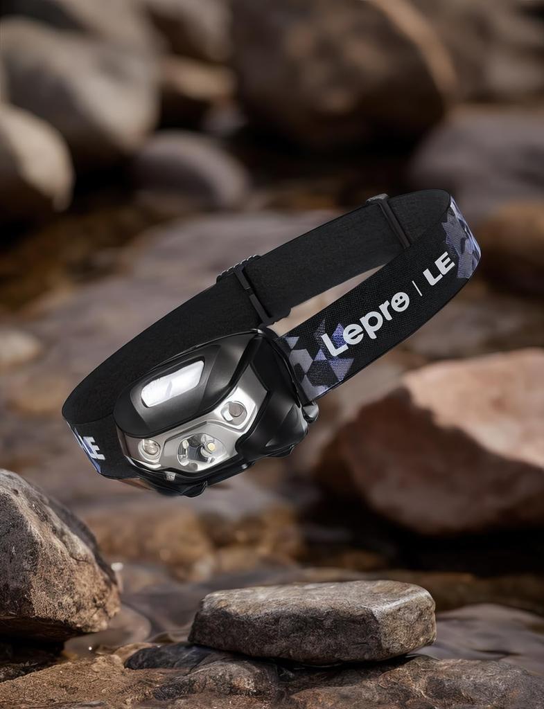 Far Lepro Far cu LED reîncărcabil Far pescuit Încărcare USB Impermeabil Alpinism 150 de ore de iluminare Iluminare completă 30 de iradiere