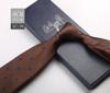 Tie Men'S Formal Wear British Retro Brown Striped 8Cm Hand Style Student Work Professional Wear