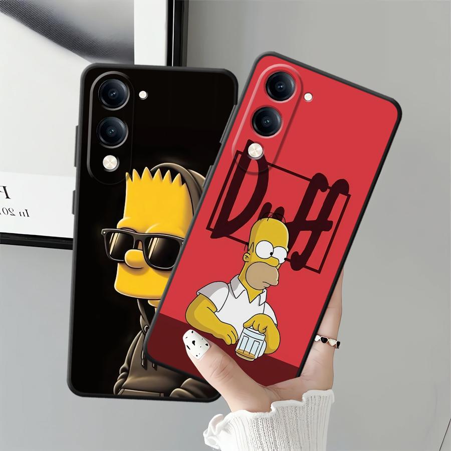 Case for Vivo Y31 Y36 Y27 Y16 Y17 Y12 Y15S Y33S Y35 Y19 Y22 Y30 Y02 Y11 Y20 Y21 Phone Cover Fun S-simpsons