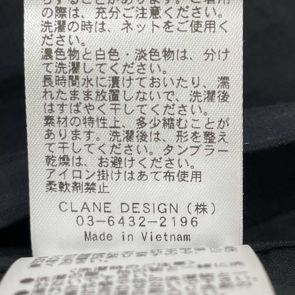 CLANE 23 Stainless Steel Black 14112-5262 Kingham Check Handkerchief One Piece Dress 0 blackUsed