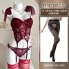 Sexy lace lace-up mesh erotic underwear pure desire wind small breasts gather shapewear hot temptation