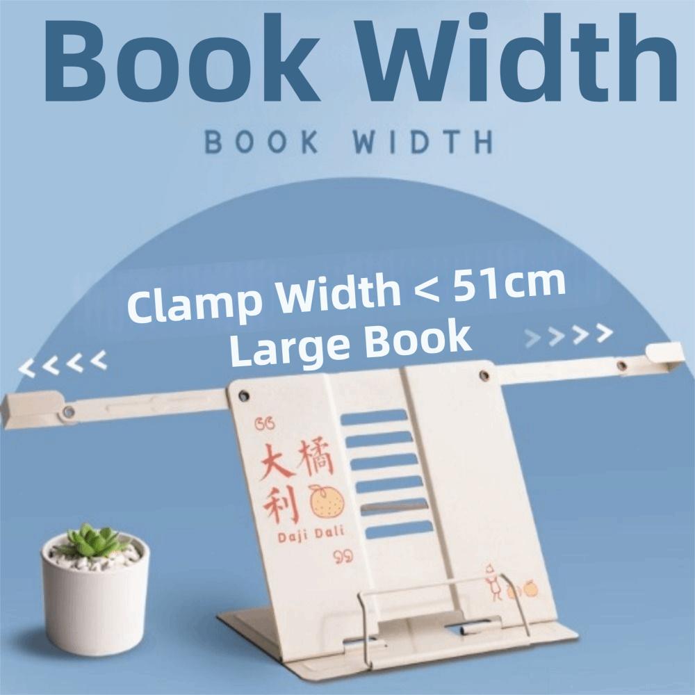 6 Adjustable Positions Desk Book Holder Heavy Duty Metal Document Holder  Cooking Recipes