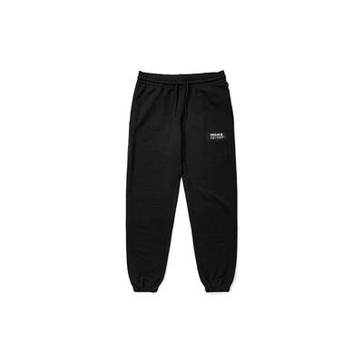 Einfarbiges Logo Lässige Sporthose Unisex Hose Schwarz A5UHN-001