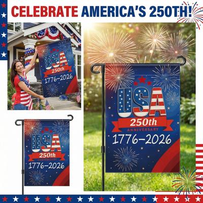 Flagge zum Gedenktag der Vereinigten Staaten (1776–2026) – Patriotische Dekoration zum 250. Geburtstag der USA für den Innenbereich (250 JAHRE)