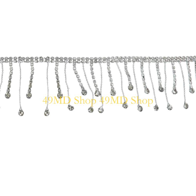 

49MD Decorative Artificial Pearls Chain Decorative Chain for Craft Enthusiasts Great for Various Project Customization
