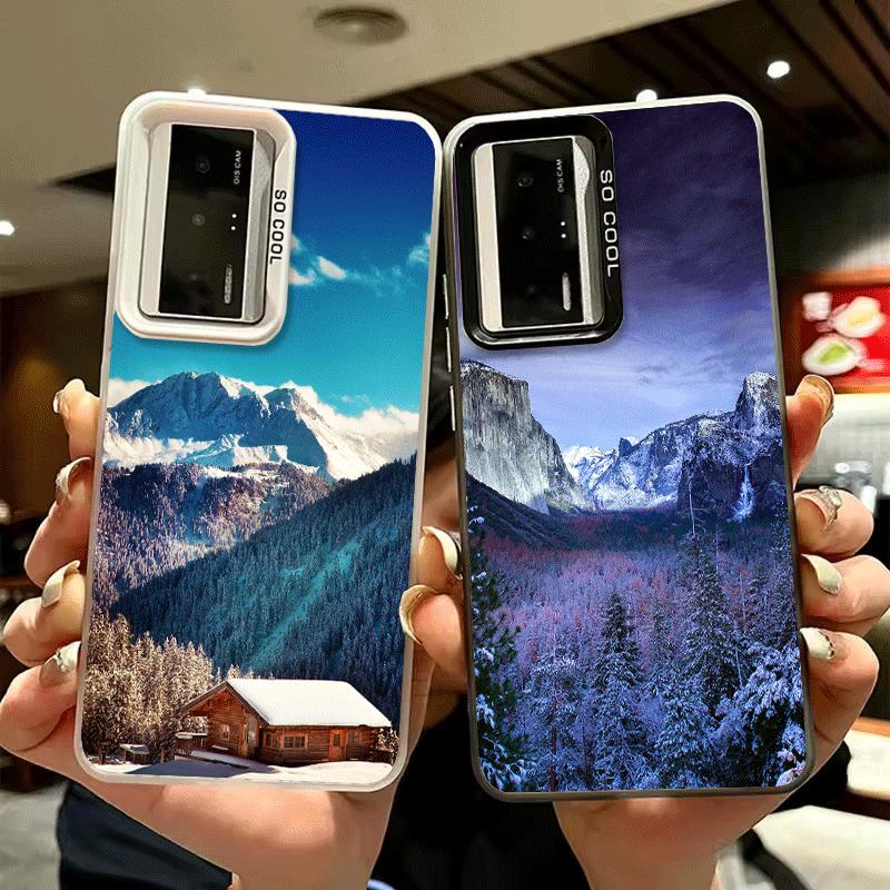 Mountain Peaks Landscape Shockproof Phone Case for Xiaomi Poco X7 X6 X5 X3 Pro F7 Ultra M8 Redmi 15C 15 14C 13C 12C 10C 13 12 10