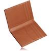 LEAGOO Credit Card Case Himeji Leather Japanese Craftsmanship Slim Genuine Holder Men Women Bi-fold Compact (Camel)