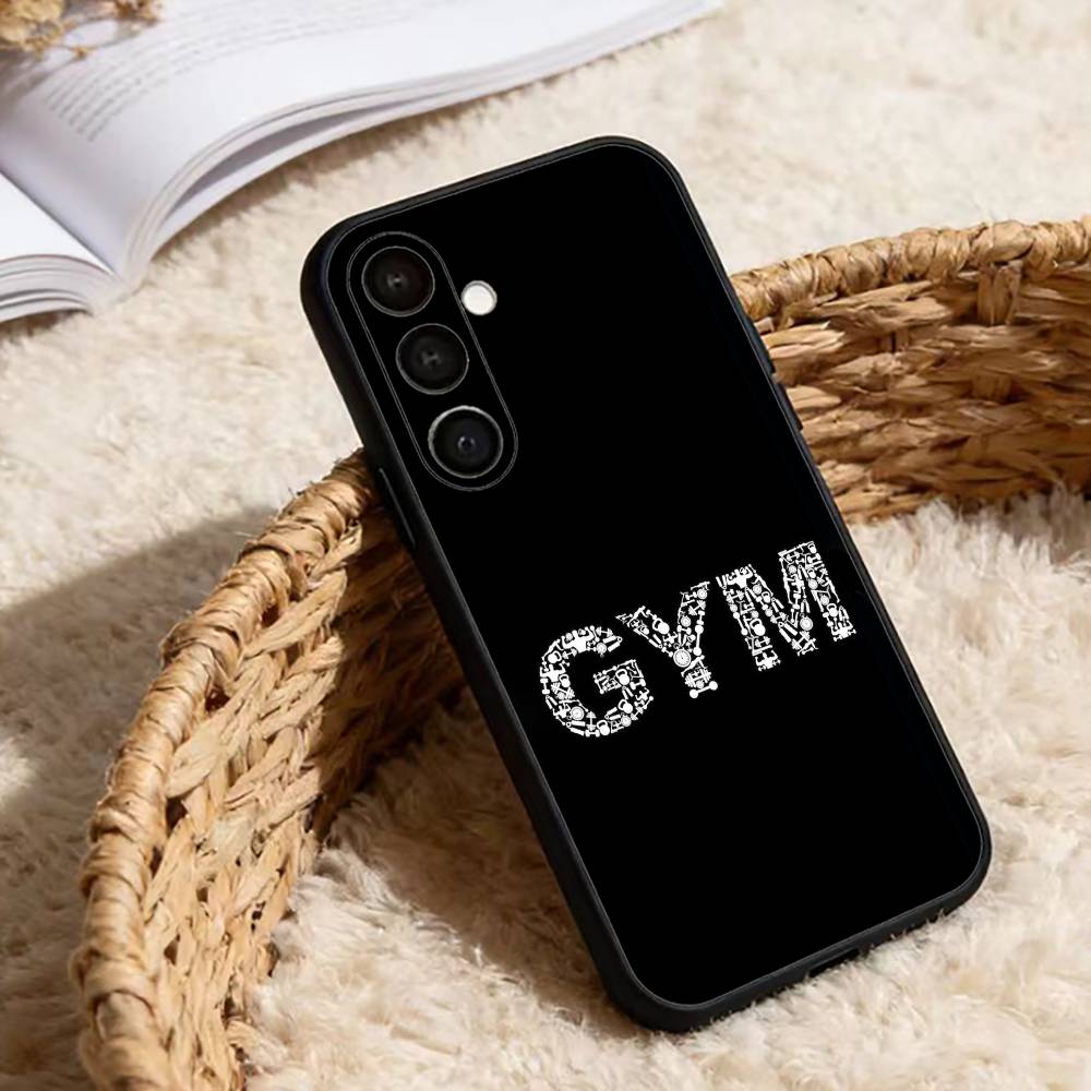 Gym Bodybuilding Never give up Phone Case For Samsung Galaxy A20,21s,22,31,32,52,53,72,73,80,91 Soft Black Shell Samsung a32 4g