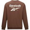 Reebok Round Neck Letter Casual Sports Long Sleeve Sweatshirt Unisex sweatshirt Brown 24FRM305UGBR