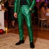 Calças de Terno Lantejoulas Masculinas Brilhantes Perna Reta Calças Disco Brilhantes para Festa Performance de Rua Palco Boate Dança