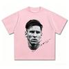 2026 Messi The King of Football Head Print Fashion Short Sleeve T-shirt Men's Clothing and Women's 2026 FIFA World Cup shirt