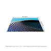 Tuniu Optical Illusion Blue Black Rug, Modern Abstract Carpet, Non-Slip Home Decor Floor Mat