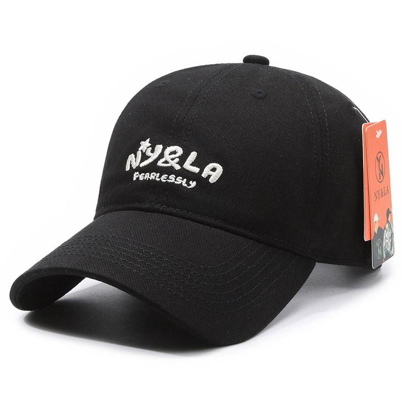 New Embroidery Ball Baseball Cap Sports Sunscreen Men's and Women's Sun Hats Breathable Versatile Casual Duck Tongue