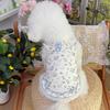 New Summer Cat and Dog Printed Home Wear Summer Skirts Teddy Bichon Frise Pet Clothes