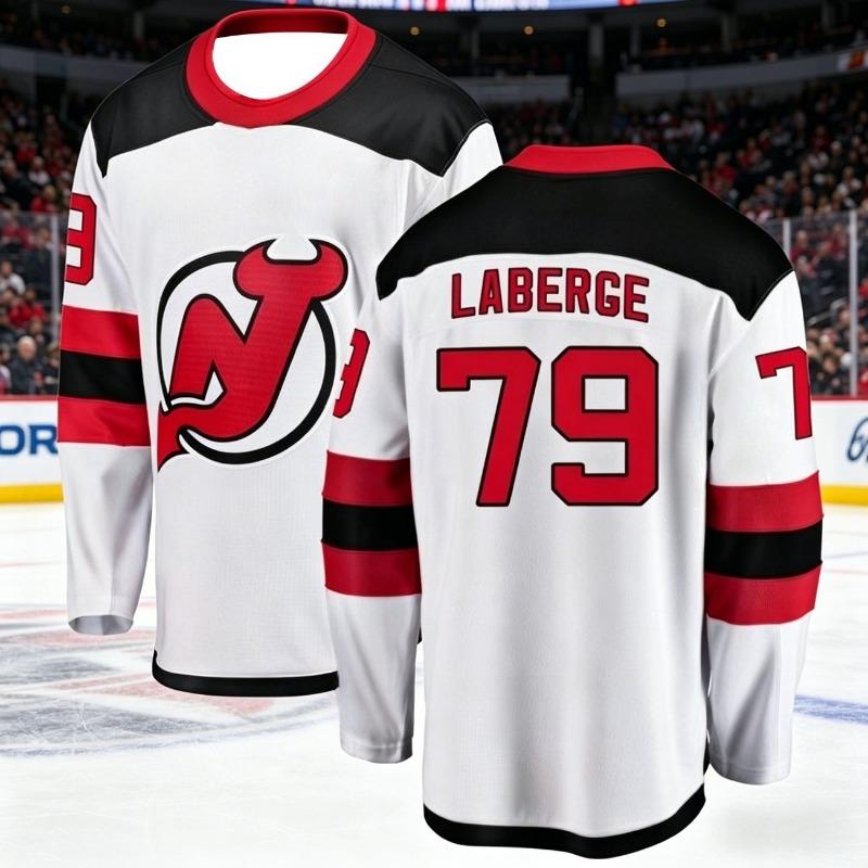 2026 New Jersey Pánský Nový Tréninkový Oblek na Lední Hokej 3D Tištěný Tým Ďáblů Bílý Sportovní Dlouhý Rukáv Rodina