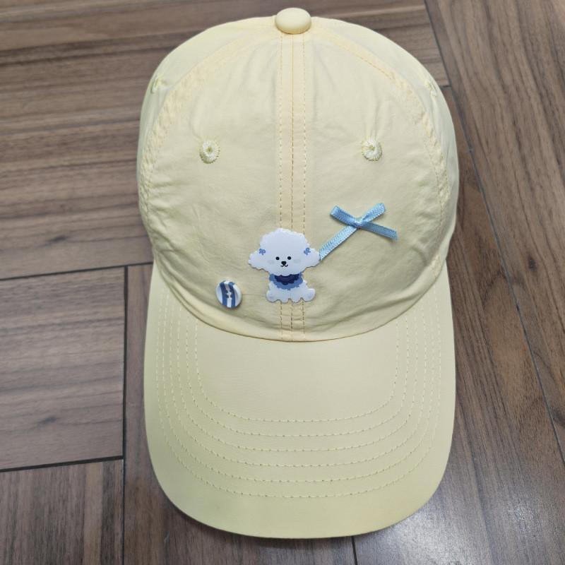 Cute Dog Pattern Baseball Cap With Breathable Polyester Material For Summer Sun Protection