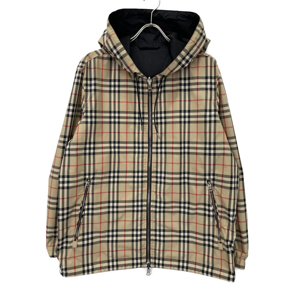 Burberry Vintage Check 8027097 Reversible Zip-Up Parka Jacket M blackUsed