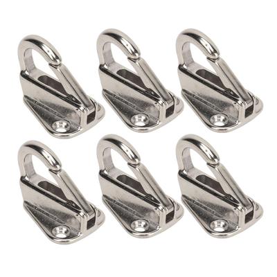 Boat Fender Hangers 6 Pcs Fender Hooks Stainless Steel Heavy Duty Spring Buckle Type Fender Hanger for Home Marine Engineering
