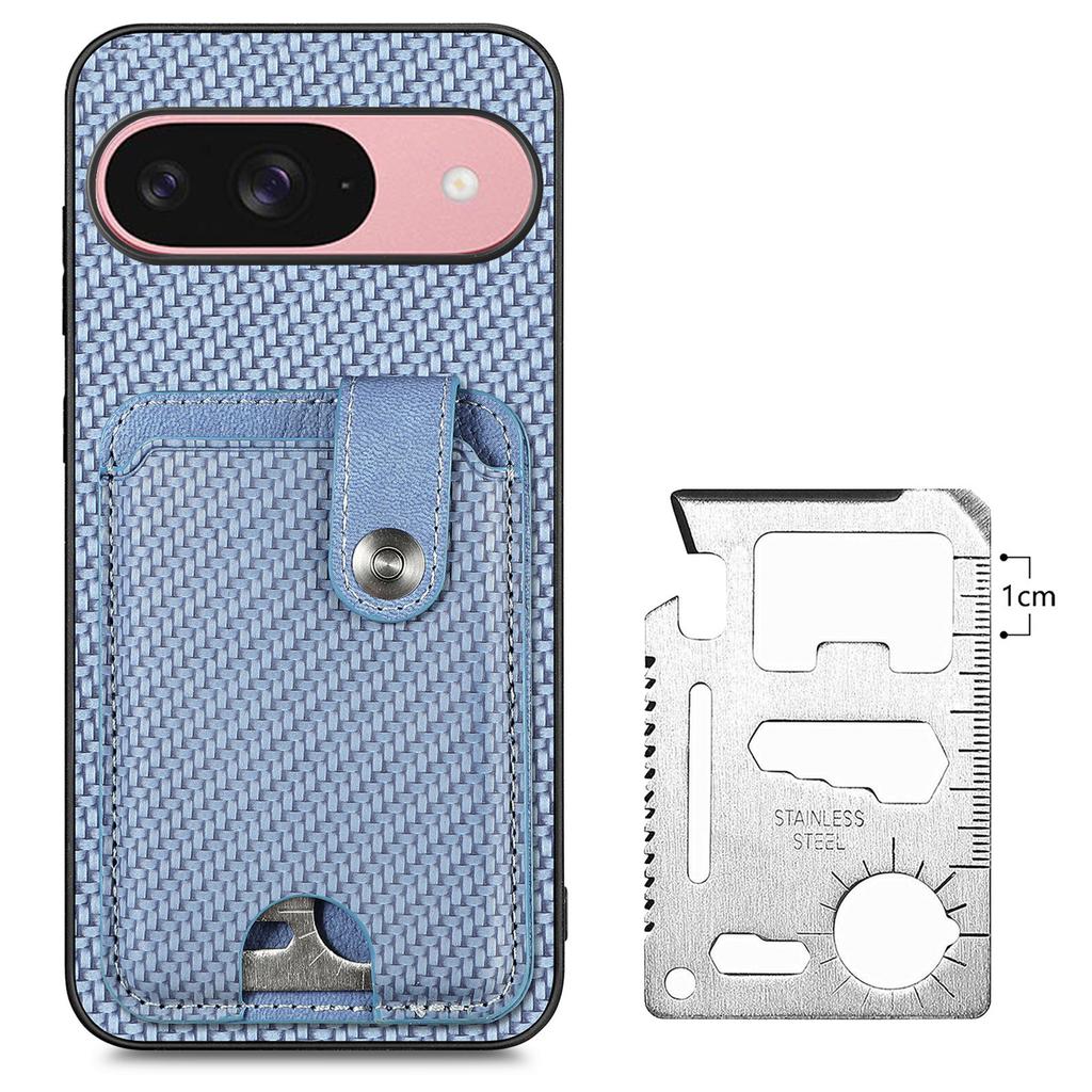 For Google Pixel 9 Pro/Google Pixel 10/Google Pixel 10 Pro/Google Pixel 9 Case Card Slots Kickstand Phone Back Cover with Card Tool