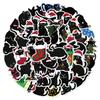 50 Black Cat Cartoon Stickers for Phone, Computer, Journal, Desktop, and DIY Decor