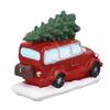 Czerwona Ciężarówka Dekoracja Stołu Lśniący Świąteczny Styl Model Ciężarówki Wykwintna Ekspozycja Dekoracje Samochodowe do Domu