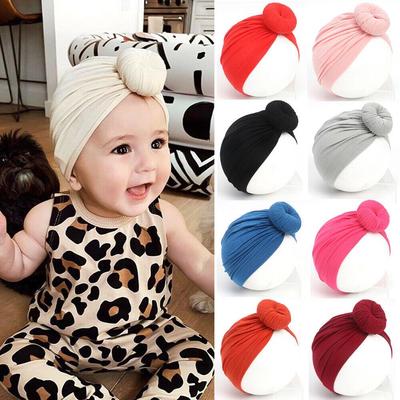 Newborn Kids Baby Boy Girl Turban Knot Cotton Hat Winter Warm Cap Elegant Stylish Sweet Cute Cotton Cap