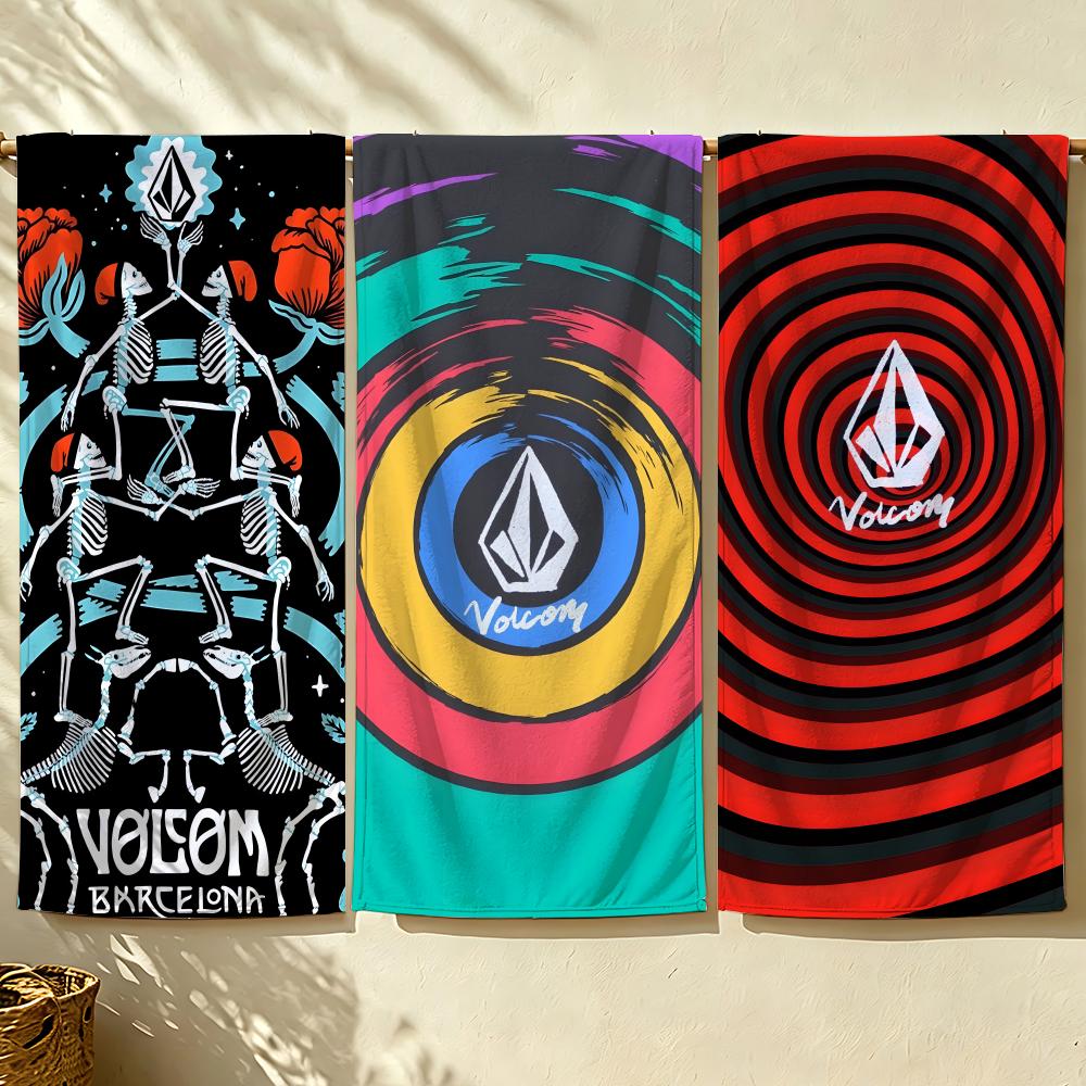 Jmg Household Supplies Brand V-Volcom Towel Beach Towel, Quick Drying Absorbent Bath Towel For Swim,Gym,Camping,Outdoor Hot