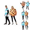 Halloween Couple Costume Milk Cookie Pair Set For Stage Performances And Party Decor