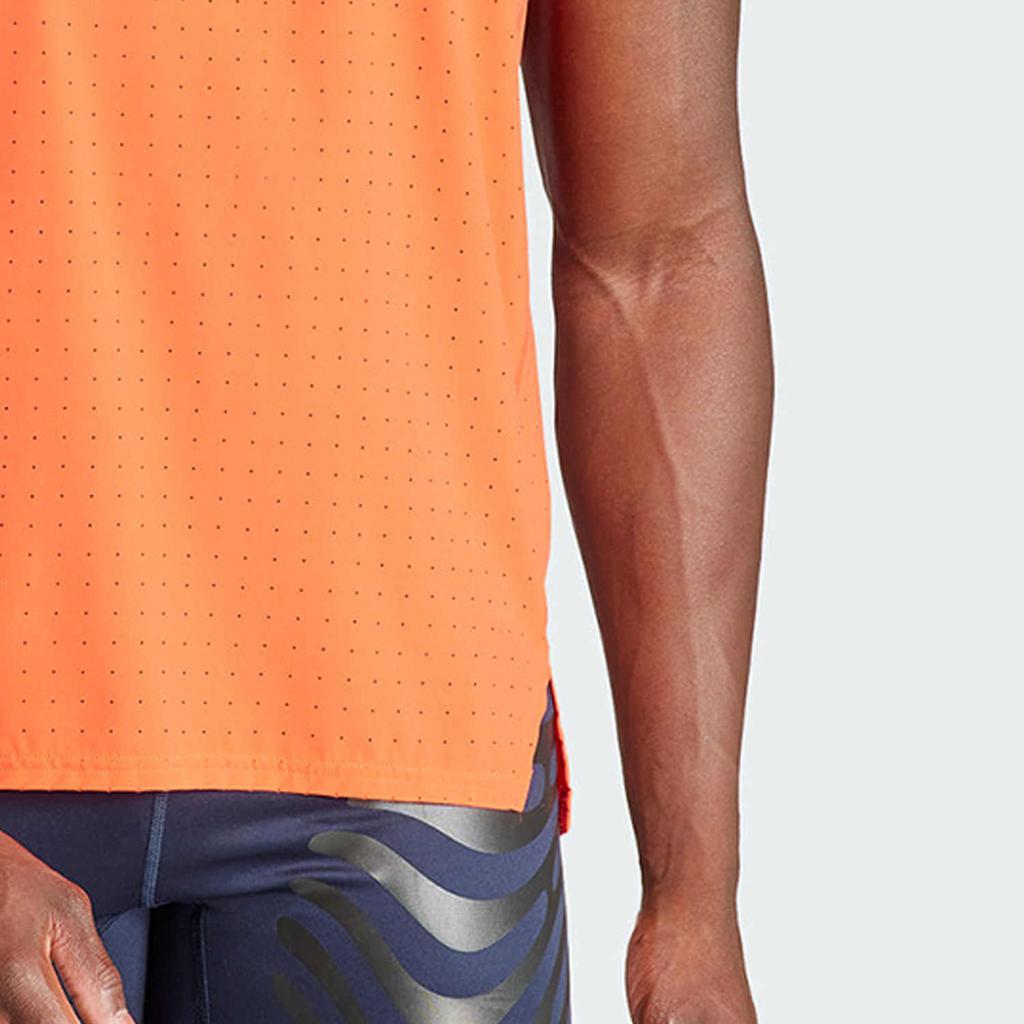 Adidas Adizero Singlet With Alphabet Logo Print Men Tops Light-Red IQ4926