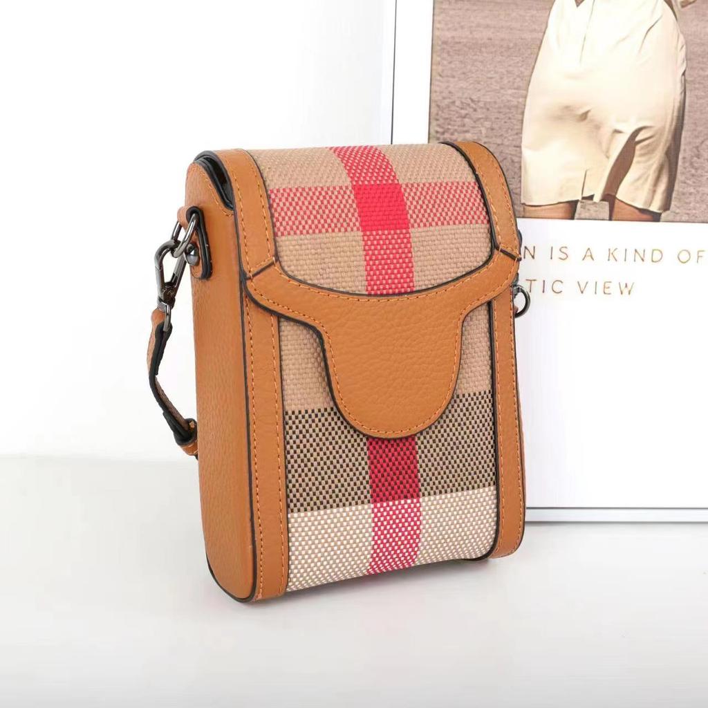 New Casual Shoulder Bags Simple Multifunctional Leather Fashionable Mobile Phone Bag High Quality Women's Diagonal Bag