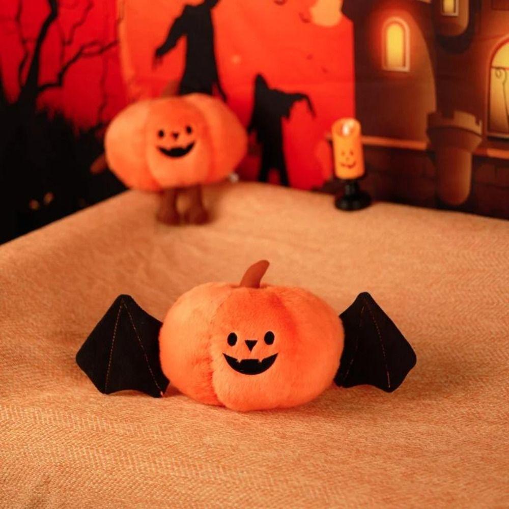 PP Cotton Simulated Pumpkin Plush Doll Stuffed Halloween Pumpkin Throw Pillow Kids Gift