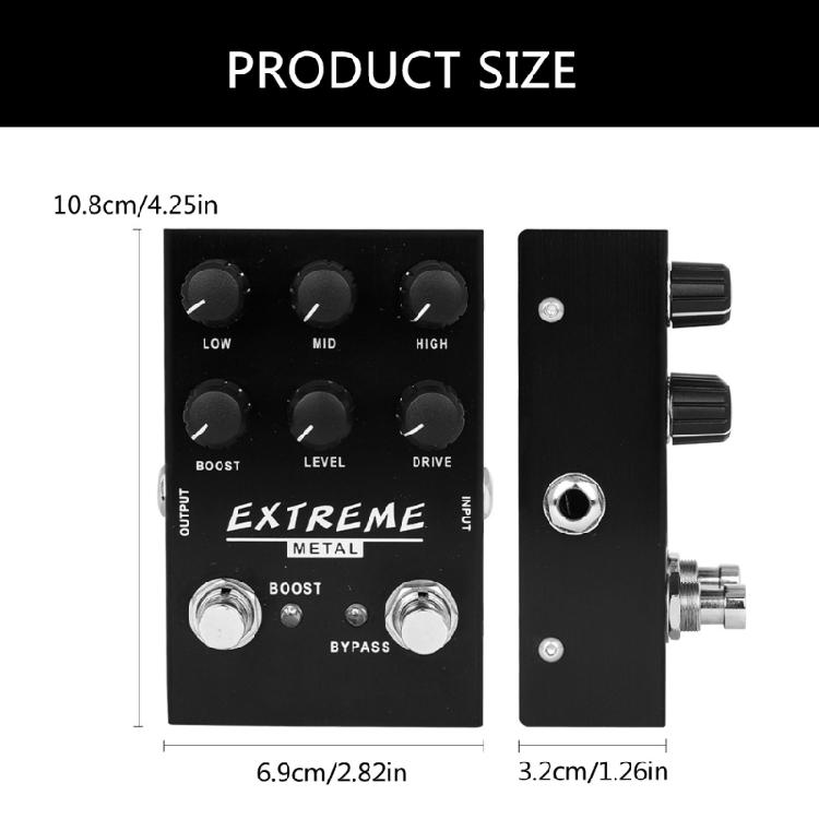Electric Guitar Distortion Pedal Professional Guitar Equipment Delay Effects Pedal Electric Guitar Pedal Alloy Texture