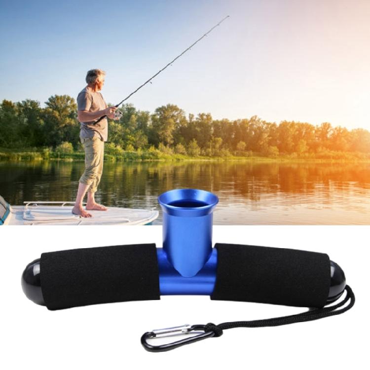 Aluminium Alloy Boats Fishing Rod Holder Fishing T-shaped Belly Top Belt Fishing Fighting Bracket Fishing Tool Accessory