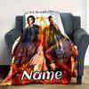 Supernatural Tv Show Characters Four Seasons Blanket Customized With Your Name Lightweight And Warm Perfect Gift For Home Office Camping Sofa Travel