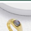 Labradorite Sterling Silver Open Ring - High-End Women's Natural Crystal Jewelry