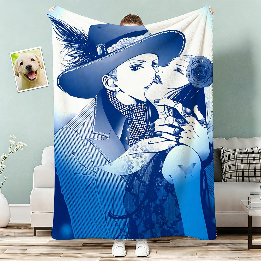 Anime Paradise Kiss Throw Lightweight 240g Flannel Blanket Soft Skin-friendly for Summer Cooling 75x90cm